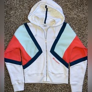 Women’s champion color-block zip hoodie